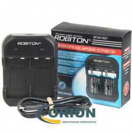 Зарядное устройство Robiton 9V150 Fast (1-2 Ni-MH/Ni-Cd/Li-Ion/Li-Pol/LiFePO4 9В "Крона")