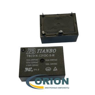 Реле TRCD-N-12VDC-S-H 12VDC 16A 1C TIANBO