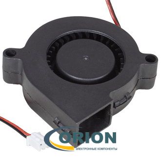 Вентилятор турбинный  50х50х15mm DC  5V 0.10А (скольжения) RUICHI RQU5015MS с гибким отводом 200мм 2 pin