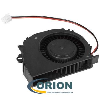 Вентилятор турбинный  50х50х10mm DC  5V 0.20А (скольжения) RUICHI RQU5010HS с гибким отводом 200мм 2 pin