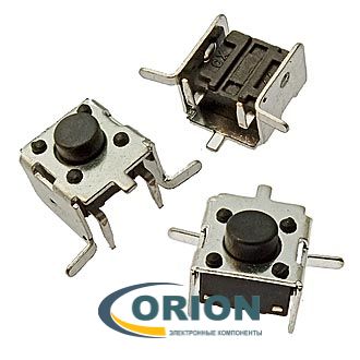 Кнопка IT4-1102USA 2 вывода (6.1x13x4.3мм)