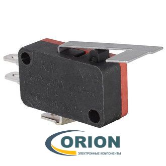 Микропереключатель KW7-07-01 ON-(ON) 250V 16(5)A рычажного типа 29мм