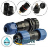 SZC13 2P-F-M IP68 без проводов 2 pin вилка + розетка на кабель