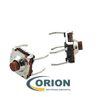 Кнопка WS050S-180AR 4 выводы IP67 (7.2х7.2х5)