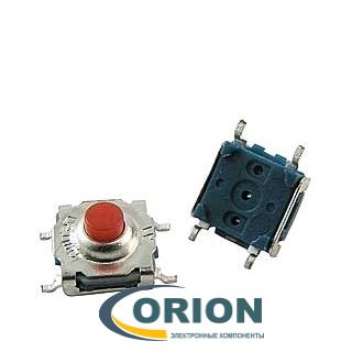 Кнопка WSTP7750-250AR 4 вывода SMD IP67 (7.4х7.4х5)