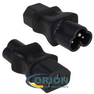 Переходник "3pin" AC-025 IEC-320 C6-C13 250в прямой RUICHI