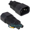 Переходник "3pin" AC-024 IEC-320 C5-C14 250в прямой RUICHI