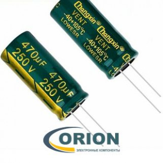 Конденсатор    470uf 250V CHANGXIN (+105C) LOWESR 18x42