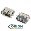 USBA-1J SMT Розетка на плату укороченная 4pin с фланцем (3)