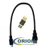 Шнур USB A штекер - USB mini-B(5P) штекер 0.3м (v2.0) Premier Black