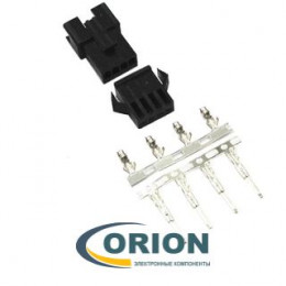Комплект разъемов M+F 4 pin SM2.54-4P