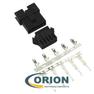 Комплект разъемов M+F 5 pin SM2.54-5P