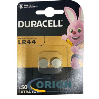 Батарейка AG13 (G13, LR44, LR1154, 357A, A76) 1.5V Duracell 11.6х5.4мм