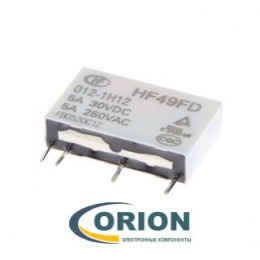 Реле HF49FD 012-1H12 12VDC 5A 1C HONGFA