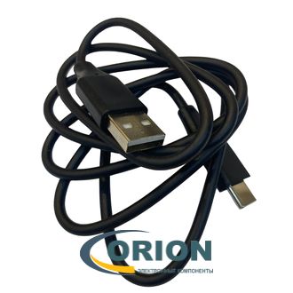 Шнур USB A штекер - USB Type-C штекер 1.0м Premier черный
