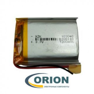 Аккумулятор LP103040 3.7V 1200mAh схема защиты гибкие выводы