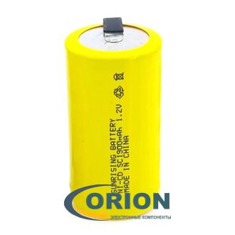 Аккумулятор SC ME-1900SC/HP 1.2V 1900mAh NiCd 23x42мм SUNRISING пластинчатые выводы