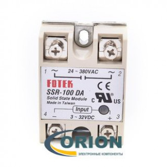 Реле Реле твердотельное SSR-100DA 3-32VDC 1C FOTEK