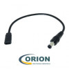 Переходник USB micro-B(5P) гнездо - 5.5х2.1мм штекер с кабелем 0.20м YR-USBDC-21