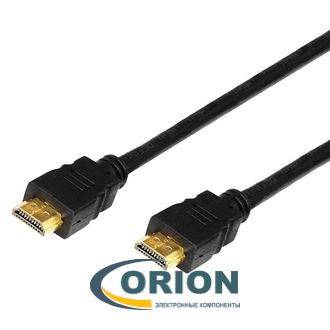 Шнур HDMI штекер - HDMI штекер  2.0м (v1.4+3D) Gold REXANT