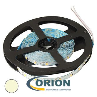 Светодиодная лента 2835-S белая теплая W-WHITE 60LED/м 6мм IP33 12V 1 метр