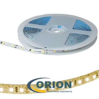 Светодиодная лента герметичная 2835-S белая теплая W-WHITE 60LED/м 6мм IP65 12V 1 метр