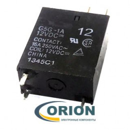 Реле G5G-1A-DT1 12VDC 16A 1C OMRON