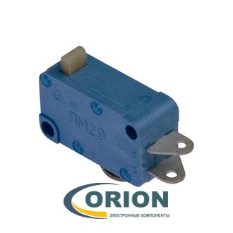 Микропереключатель ПМ29 ON-(ON) 250V 10A кнопочный