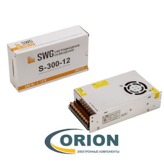 AC/DC преобразователь   12V/25A 300W IP20 S-300-12 SWG