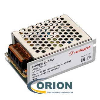 AC/DC преобразователь    12V/3A 35W IP20 ARS-35-12 ARLIGHT