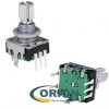Энкодер PEC11R 24/24 15mm 3+2 pin с выключателем шлиц