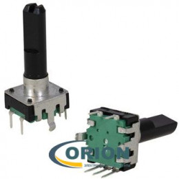 Энкодер EC12S 24/24 24mm 3+2 pin с выключателем лыска