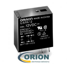 Реле G5PA-2 12VDC 5A 2C OMRON