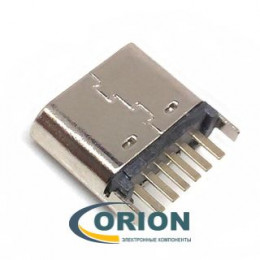 USBA 3.1 С Розетка вертикальная на плату  6pin SMT