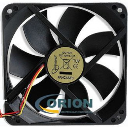 Вентилятор 120х120x25mm DC 12V 0.27A (скольжения) GEMBIRD FANCASE3 с гибким отводом 300мм 3 pin
