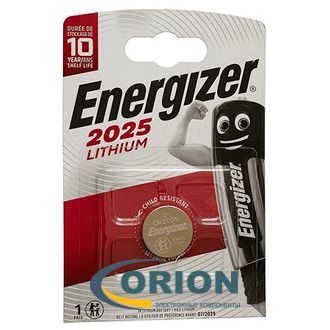 Батарейка CR2025 3V Energizer 20х2.5мм