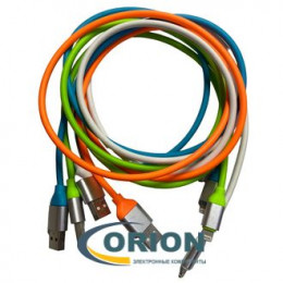 Шнур Lightning для iPhone 1.0м резина SH0017-i5 LC-1637