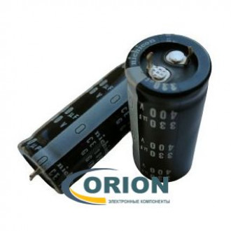 Конденсатор    330uf 400V NICHICON (+105С) CE 22x50 жесткие выводы