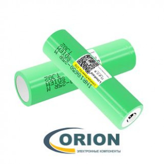 Аккумулятор 2500mAh 3.7V INR18650-25R (ток разряда 20А) JOUYM с наконечником