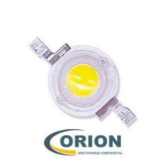 Светодиод без платы Emitter 1W белый теплый (110-130Lm) 3000К