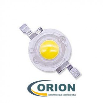 Светодиод без платы Emitter 3W белый теплый (110-130Lm) 3500К