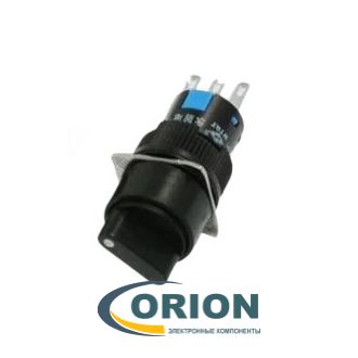 Переключатель галетный LA125A 2 положения 3 контакта SPDT 1NO+1NC 250V 5A