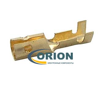 Разъем штекерный неизолированный гнездо 4мм 0.5-1.0мм2 DJ221-4A RUICHI