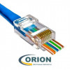 PiN штекер TP8P8C cat.5E RJ-45 сквозной прозрачный