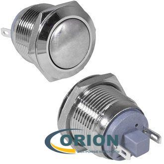 Кнопка GQ19B-10/J/N OFF-(ON) 250V 3A IP65 (купол/клеммы)