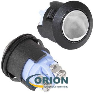 Кнопка GQ16F-10/PC OFF-(ON) 250V 3A IP65 (плоская/винт)