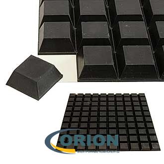 Ножка приборная SF-006 (20.5x14x7.6мм; черный) RUICHI