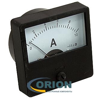Амперметр DC  10А (60х60) М42301 (аналог) прямого включения Кл. т. 1,5