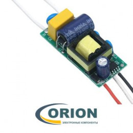 Драйвер светодиодный двухцветный 110/220VAC  24-46VDC/0.3A 8-12W без корпуса