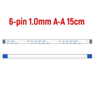 Шлейф AWM20624 шаг 1.0мм  6pin длина 150мм Тип A (прямой)